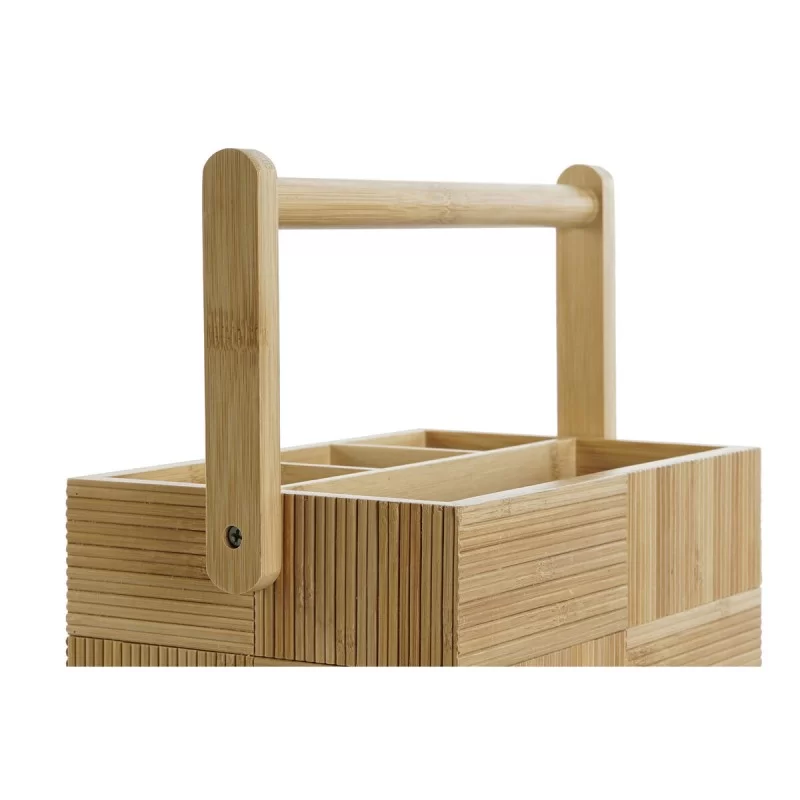 Cutlery Organiser DKD Home Decor Natural Bamboo...