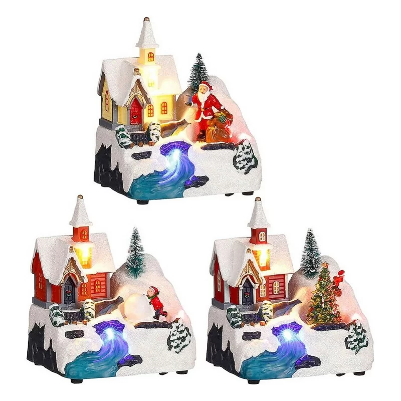 Christmas bauble Scene 11,5 x 9,5 x 14 cm Church