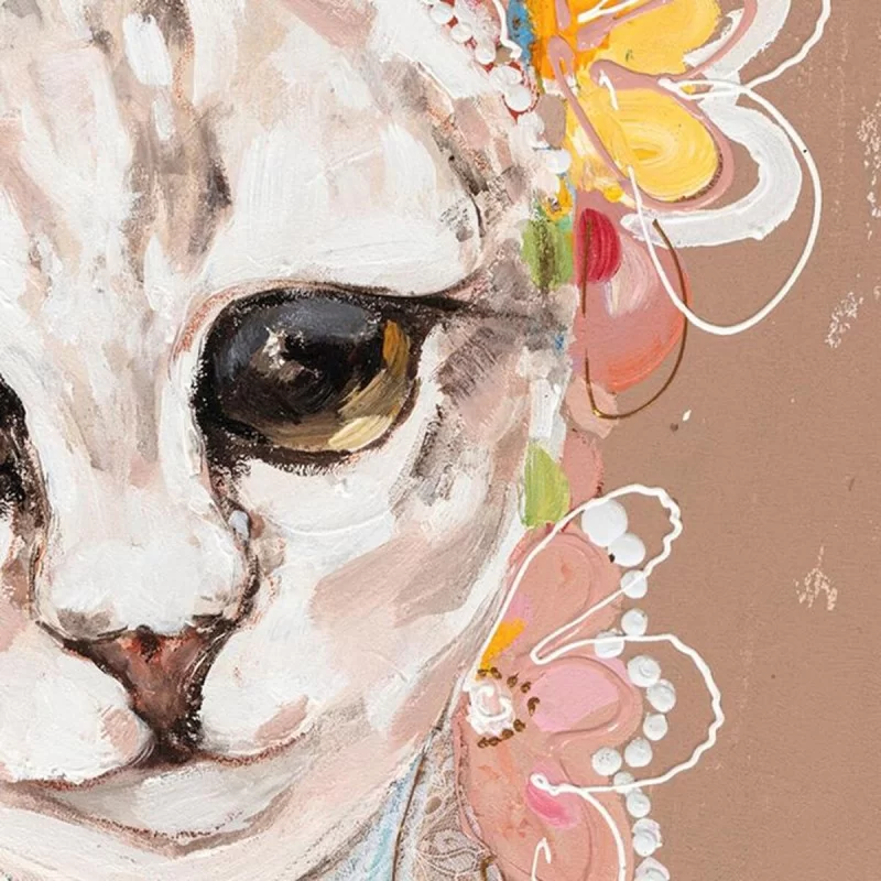 Painting DKD Home Decor 90 x 3,7 x 90 cm Dog...