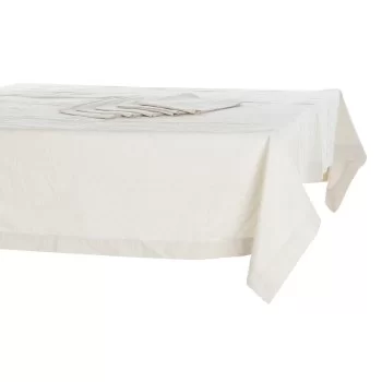 Tablecloth and napkins DKD Home Decor Beige (150 x 150 x...