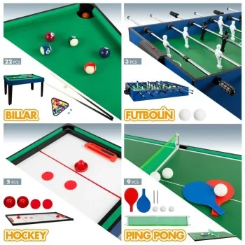 Multi-game Table Colorbaby 12-in-1 107 x 83,5 x 61 cm 2