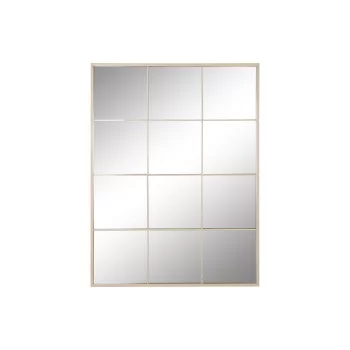 Wall mirror Home ESPRIT Beige Crystal Iron Mirror Window...