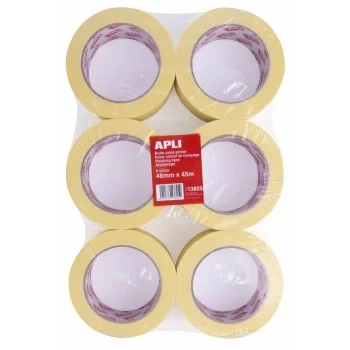 Adhesive Tape Apli Bodywork Male Painter Yellow 6 Pieces...