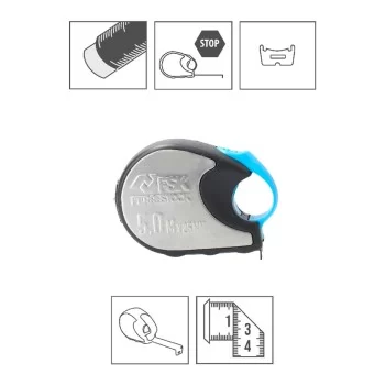 Tape Measure Ferrestock ST 5 m x 25 mm Nylon 2