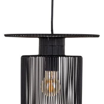 Ceiling Light 27 x 27 x 30,5 cm Black Iron Ø 27 cm 2