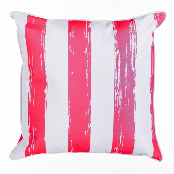 Cushion Nauta White Red 45 x 45 x 12 cm