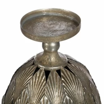 Candleholder 15,5 x 15,5 x 28 cm Metal Silver 2