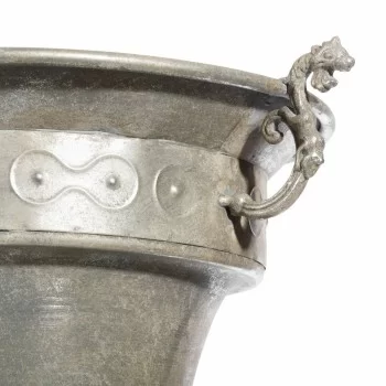 Vase 52 x 42,5 x 60 cm Metal Silver 2