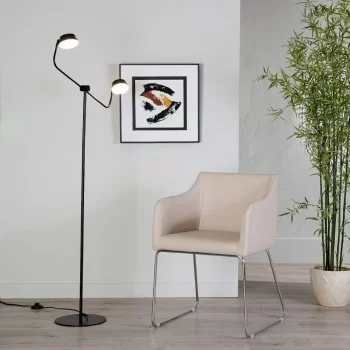 Floor Lamp 70 x 70 x 154 cm Black Steel 2