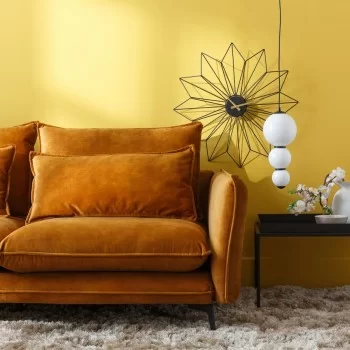 Ceiling Light Crystal Black Metal 15 x 15 x 37 cm 2