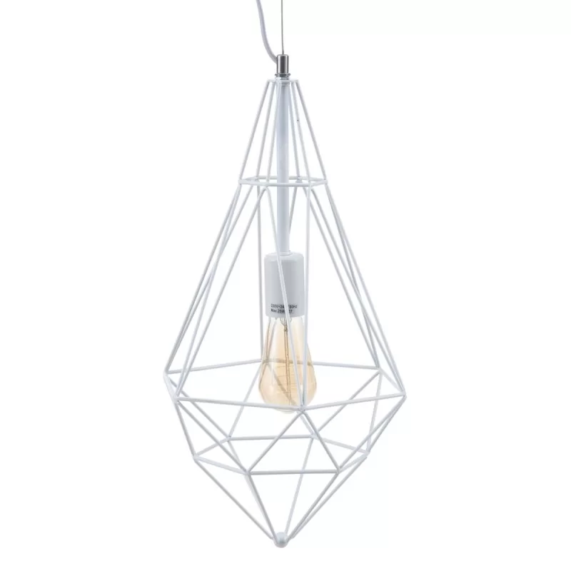Ceiling Light Metal 26 x 26 x 46 cm White