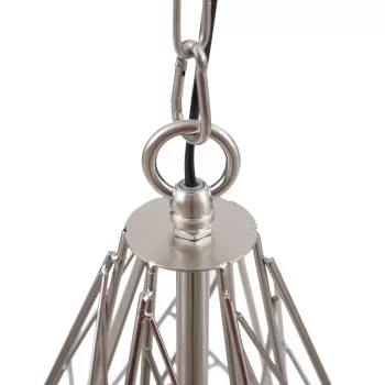 Ceiling Light Metal Silver 35 x 35 x 45 cm 2