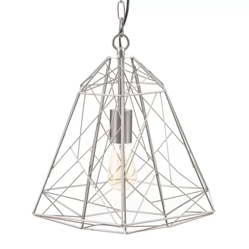 Ceiling Light Metal Silver 34 x 34 x 38 cm