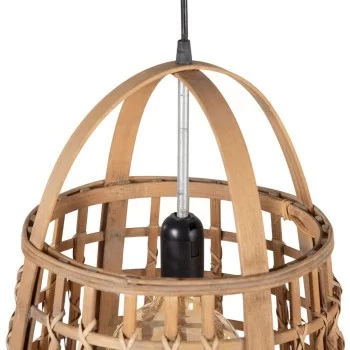 Ceiling Light 33,5 x 33,5 x 48,5 cm Natural Bamboo 2