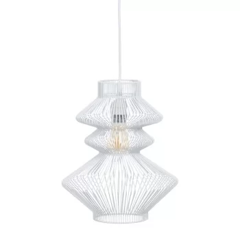 Ceiling Light Metal White 28 x 28 cm