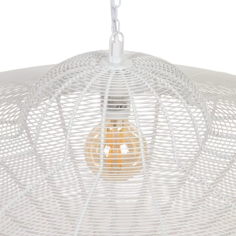 Ceiling Light Metal White 80 x 80 cm
