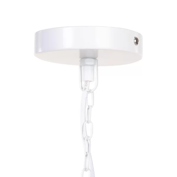 Ceiling Light Metal White 80 x 80 cm
