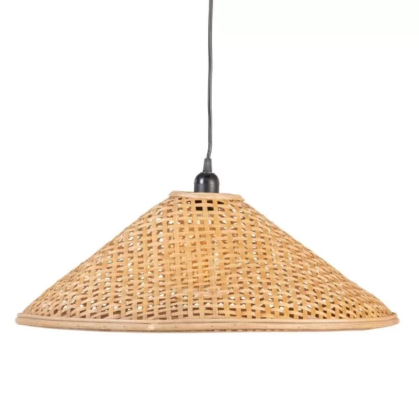 Ceiling Light 55 x 55 x 20 cm Natural Bamboo