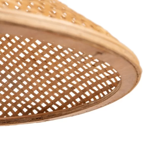 Ceiling Light 55 x 55 x 20 cm Natural Bamboo