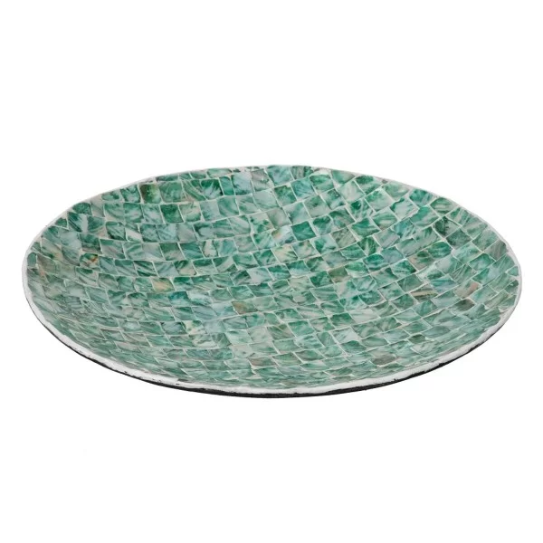 Centerpiece 70 x 70 x 7 cm Mother of pearl Aquamarine