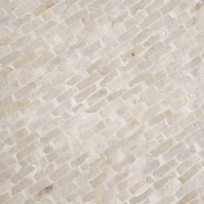 Centerpiece 50 x 50 x 4,5 cm White Mother of pearl