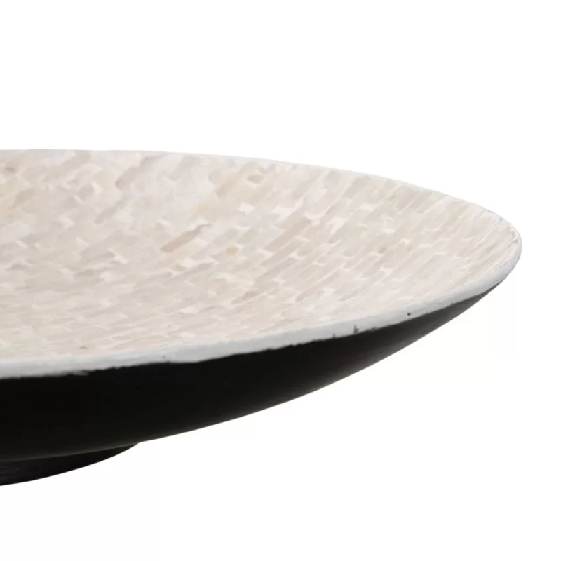 Centerpiece 50 x 50 x 4,5 cm White Mother of pearl