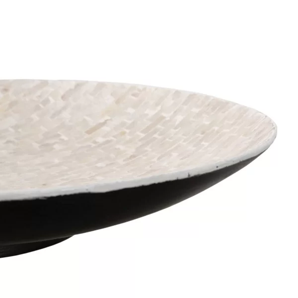 Centerpiece 50 x 50 x 4,5 cm White Mother of pearl