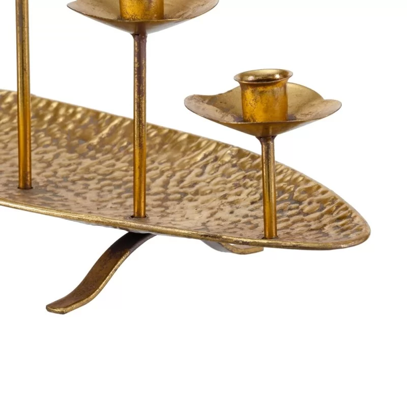 Candleholder 50,5 x 17,5 x 21 cm Golden Metal
