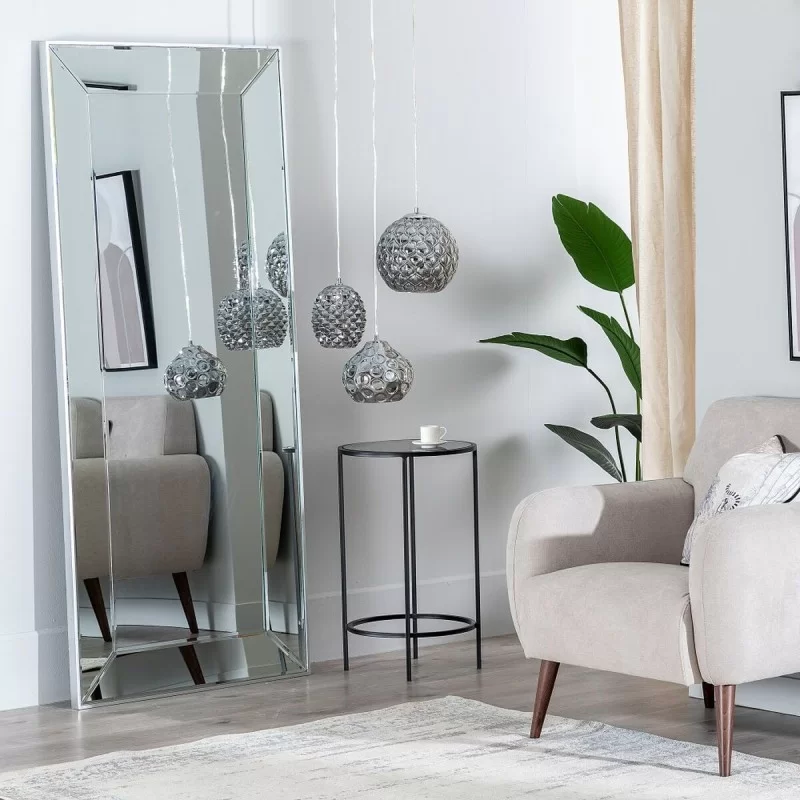 Ceiling Light 18 x 18 x 17,5 cm Crystal Silver...