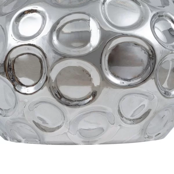 Ceiling Light 18 x 18 x 17,5 cm Crystal Silver Iron Ø 18 cm