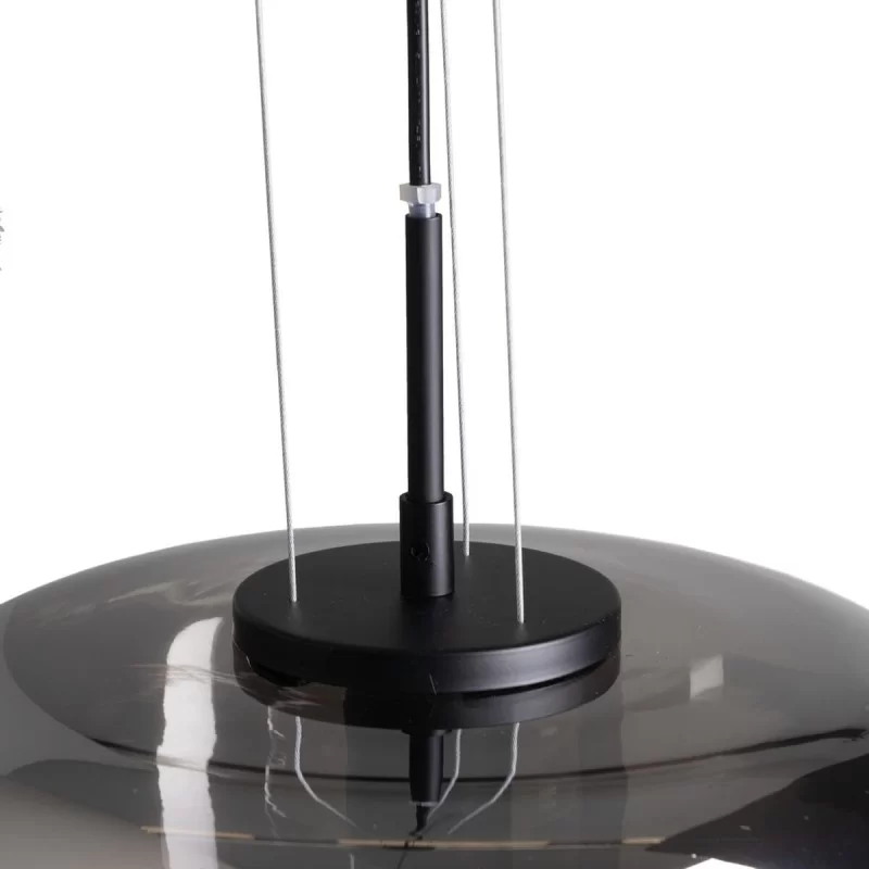 Ceiling Light Crystal Grey 30 x 30 x 120 cm