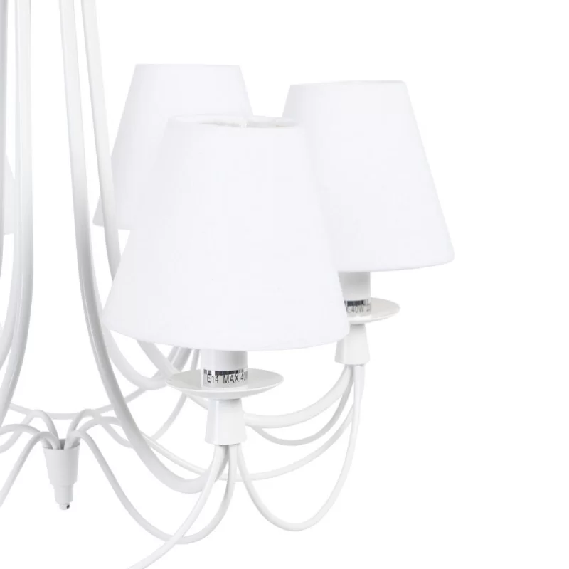 Ceiling Light 53 x 53 x 112 cm Metal White Ø 15...