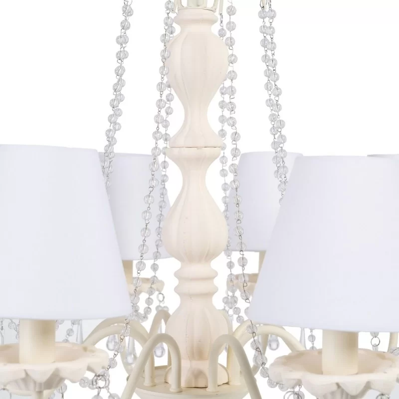 Ceiling Light 65 x 65 x 107 cm Beige Metal Ø 15...
