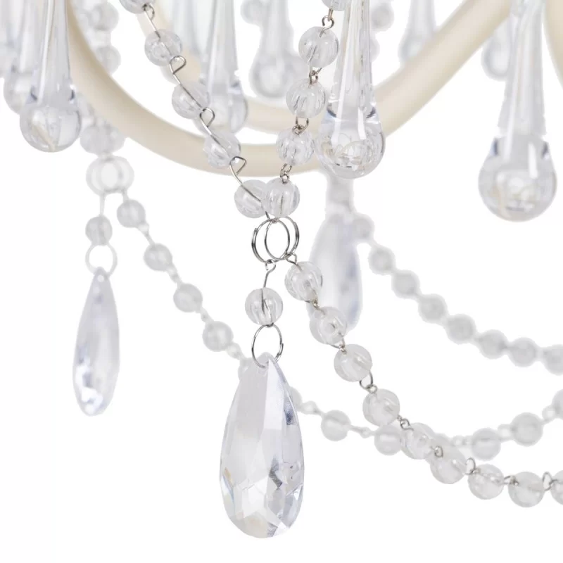 Ceiling Light 65 x 65 x 107 cm Beige Metal Ø 15...