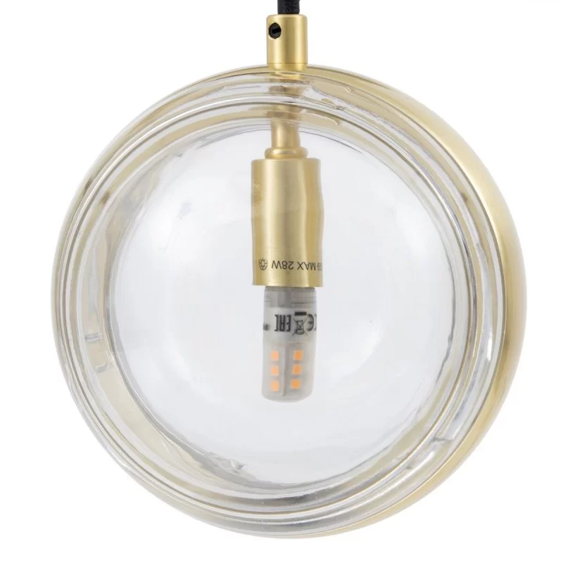 Ceiling Light 15 x 15 x 120 cm Crystal Golden...