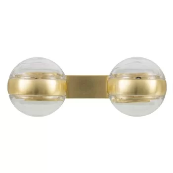 Wall Lamp 40 x 15 x 17,5 cm Crystal Golden Iron