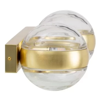 Wall Lamp 40 x 15 x 17,5 cm Crystal Golden Iron 2