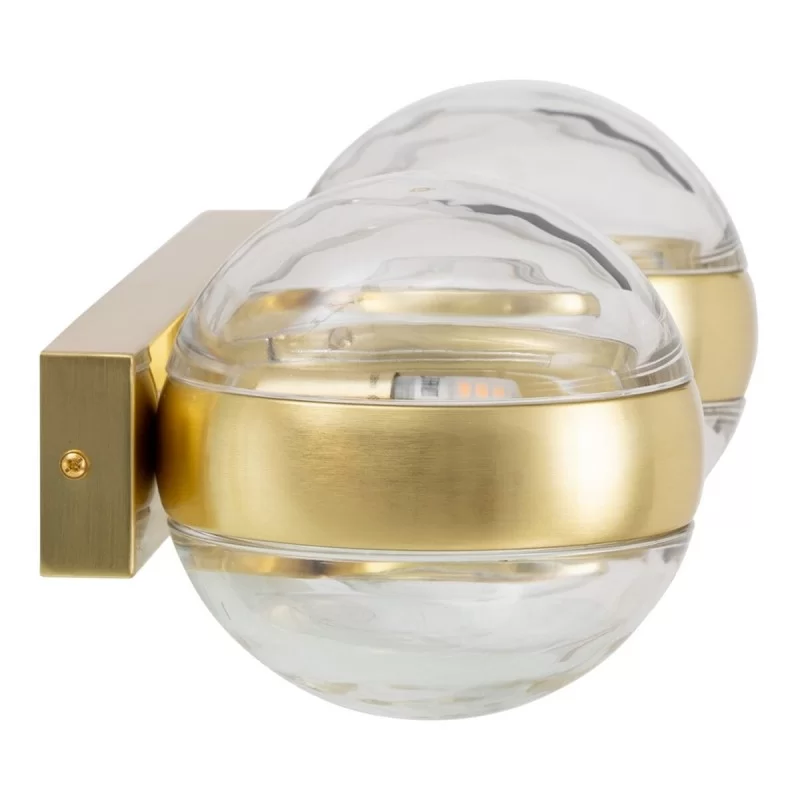 Wall Lamp 40 x 15 x 17,5 cm Crystal Golden Iron