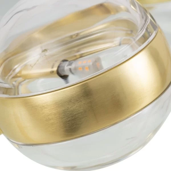 Wall Lamp 40 x 15 x 17,5 cm Crystal Golden Iron