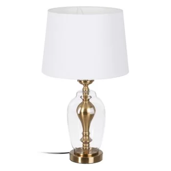 Desk lamp Golden Linen Metal Iron 40 W 220 V 33 x 33 x 58 cm