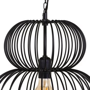 Ceiling Light 34 x 34 x 70 cm Black Iron Ø 34 cm 2
