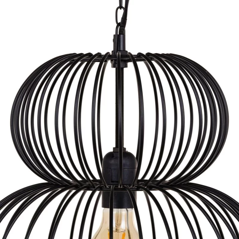 Ceiling Light 34 x 34 x 70 cm Black Iron Ø 34 cm