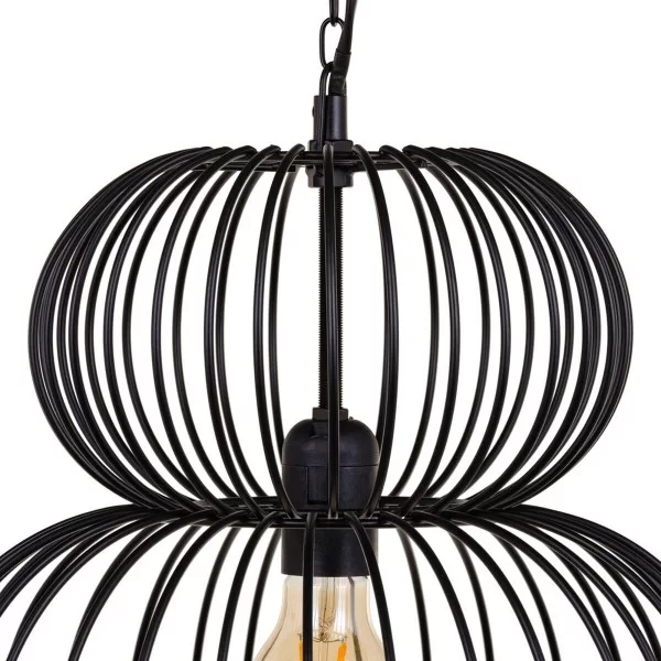 Ceiling Light 34 x 34 x 70 cm Black Iron Ø 34 cm