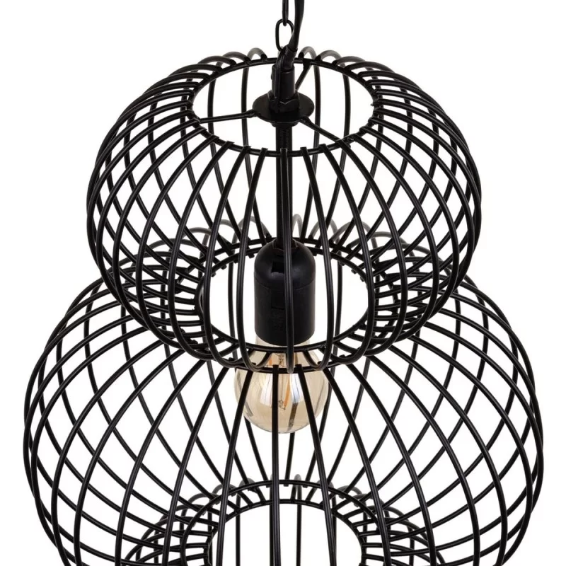Ceiling Light 34 x 34 x 70 cm Black Iron Ø 34 cm