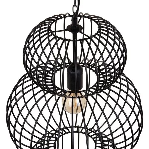 Ceiling Light 34 x 34 x 70 cm Black Iron Ø 34 cm