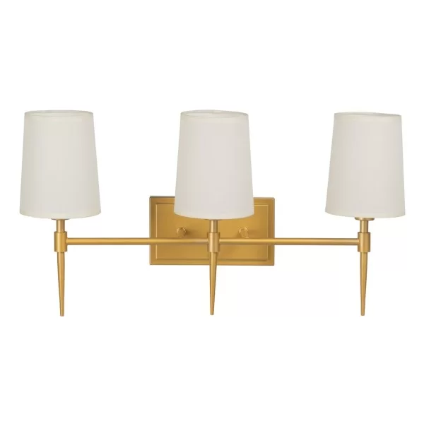 Wall Lamp 58 x 20 x 31,5 cm Synthetic Fabric Golden Metal Modern