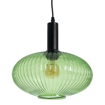 Ceiling Light Crystal Metal Green 30 x 30 x 26 cm 2