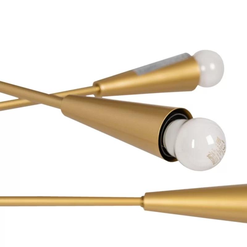 Ceiling Light 80 x 80 x 137,5 cm Golden Metal...