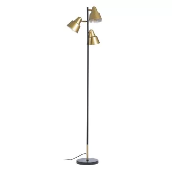 Floor Lamp 30 x 30 x 155 cm Black Golden Metal 2