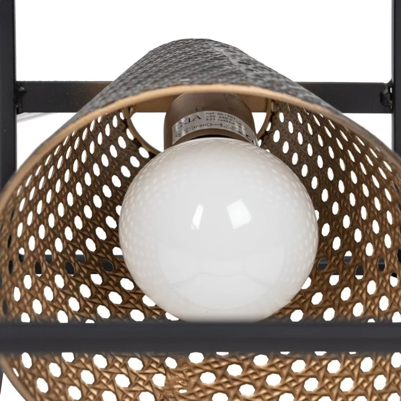 Desk lamp Black Golden Metal Iron 60 W 220 V...